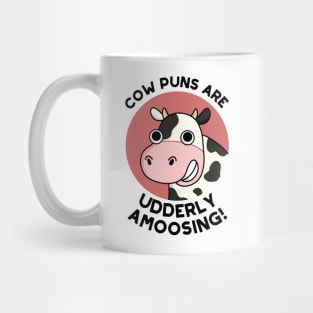 Udderly Amoosing Funny Cow Pun Mug